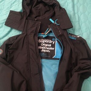 COPY - Superdry original windcheater black and teal
